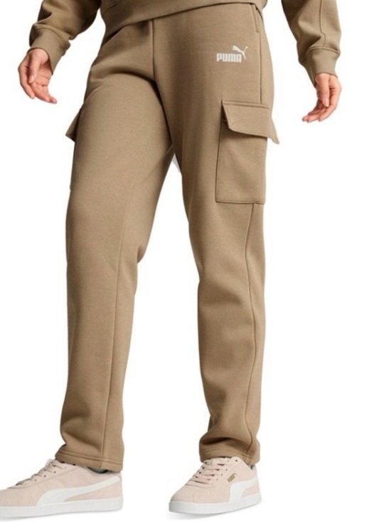 Puma Pants - PUMA WOMENS SIZE LARGE  ESSENTIAL CARGO FLEECE PANTS IN OAK BRANCH